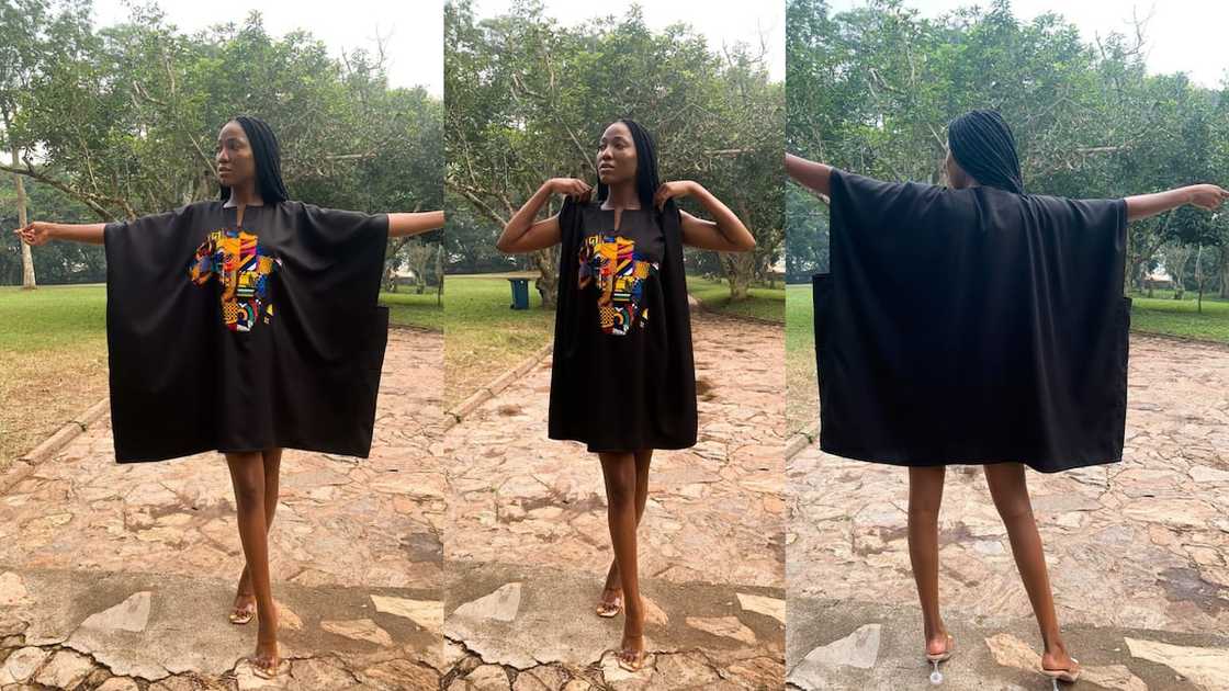 Oversized Agdaba Africa map crepe gown Oversized Agdaba Africa map crepe gown