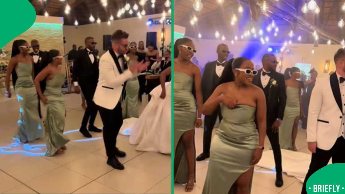 A wedding video went viral after the groom and bride's dance moves became the spotlight A wedding video went viral after the groom and bride's dance moves became the spotlight