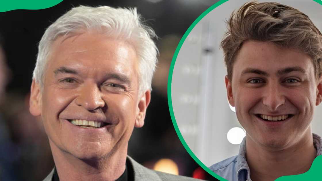 Phillip Schofield and Matthew McGreevy having a good time