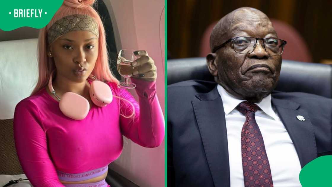 Cyan Boujee and Jacob Zuma were on the same jet.