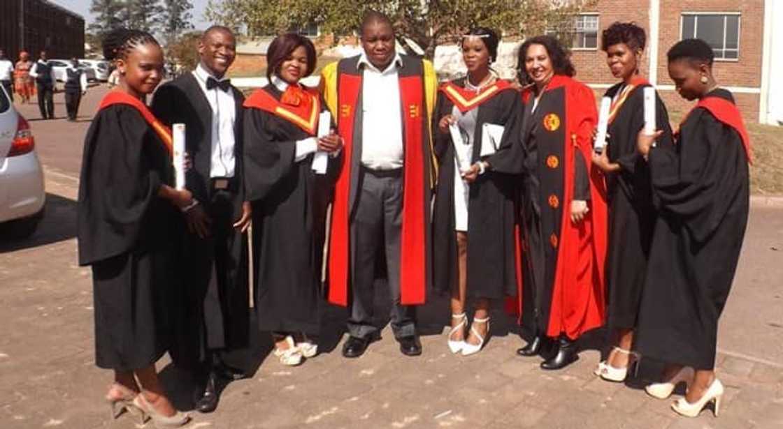Elangeni college students during a graduation ceremony Elangeni college students during a graduation ceremony