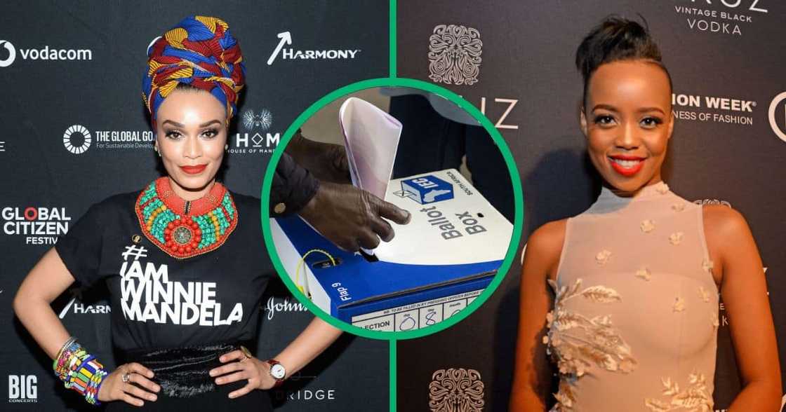 Pearl Thusi and Ntando Duma Pearl Thusi and Ntando Duma