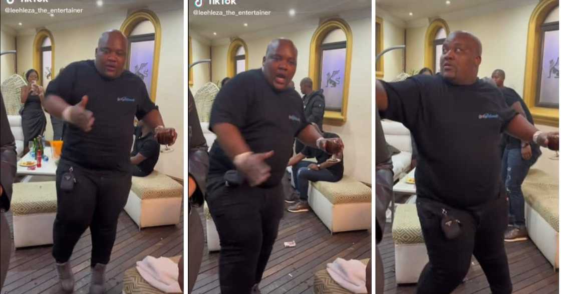An energetic dude busted out his best moves to a catchy amapiano song which Mzansi loved An energetic dude busted out his best moves to a catchy amapiano song which Mzansi loved