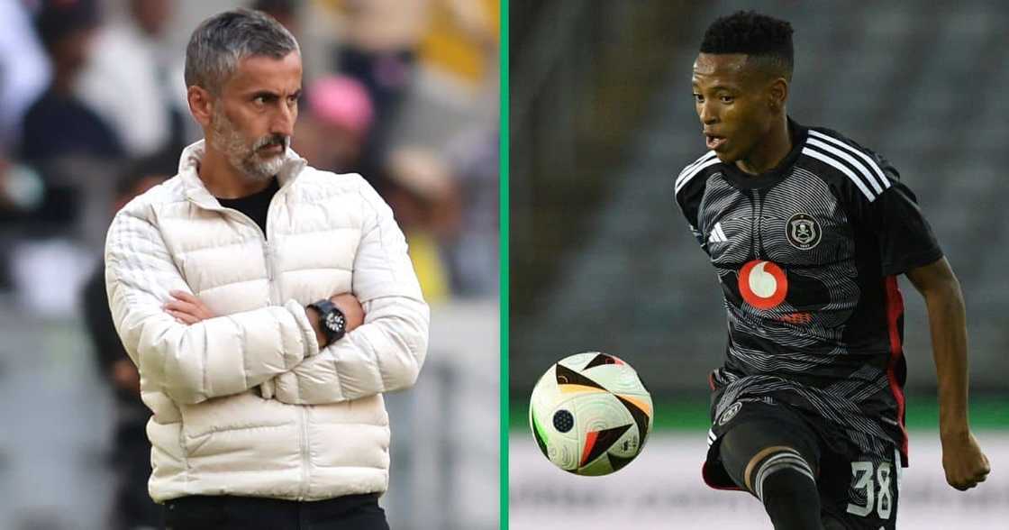 Orlando Pirates coachJosé Riveiro is impressed with Relebohile Mofokeng.