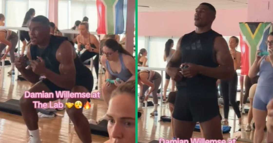 Damian Willemse surprises fans with an appearance in a TikTok video showcasing his fitness routine Damian Willemse surprises fans with an appearance in a TikTok video showcasing his fitness routine