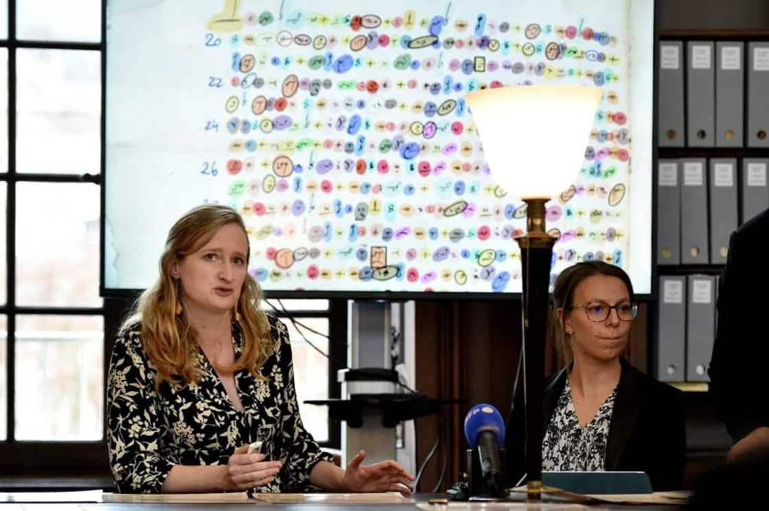 Researchers Cecile Pierrot (left) and  Camille Desenclos now hope to make other discoveries Researchers Cecile Pierrot (left) and  Camille Desenclos now hope to make other discoveries