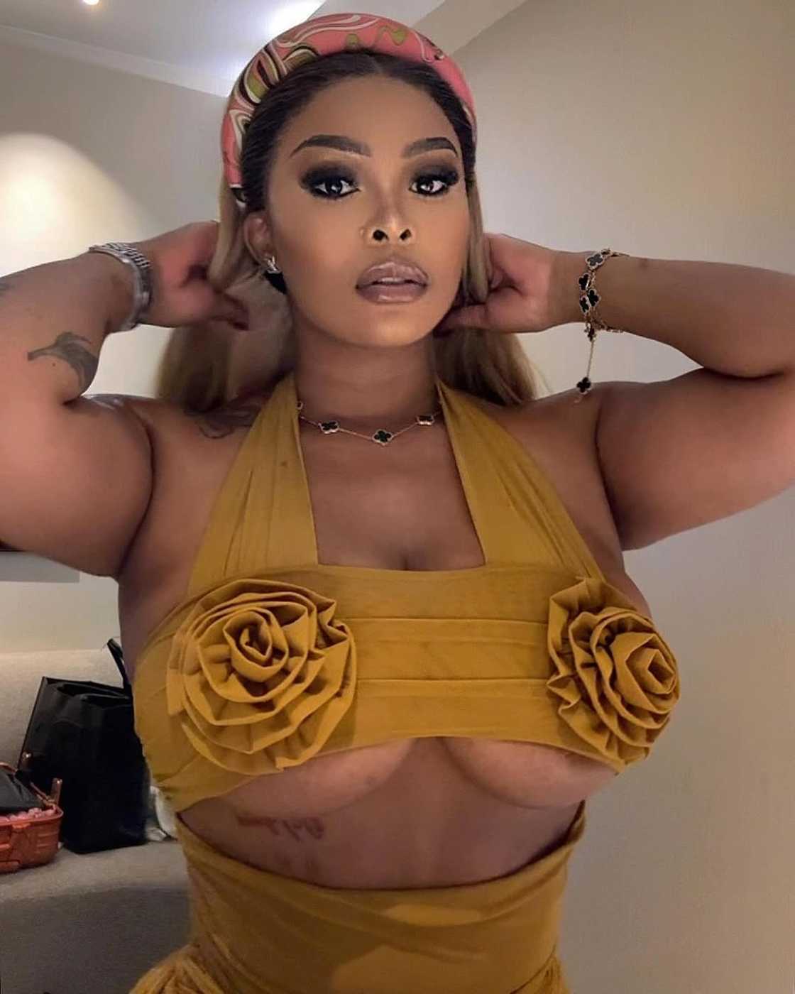 Doro Mongy roasted after showing off bbl