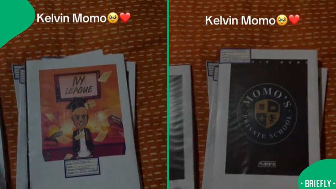 The screenshot on the right showed Kelvin's private school album cover The screenshot on the right showed Kelvin's private school album cover