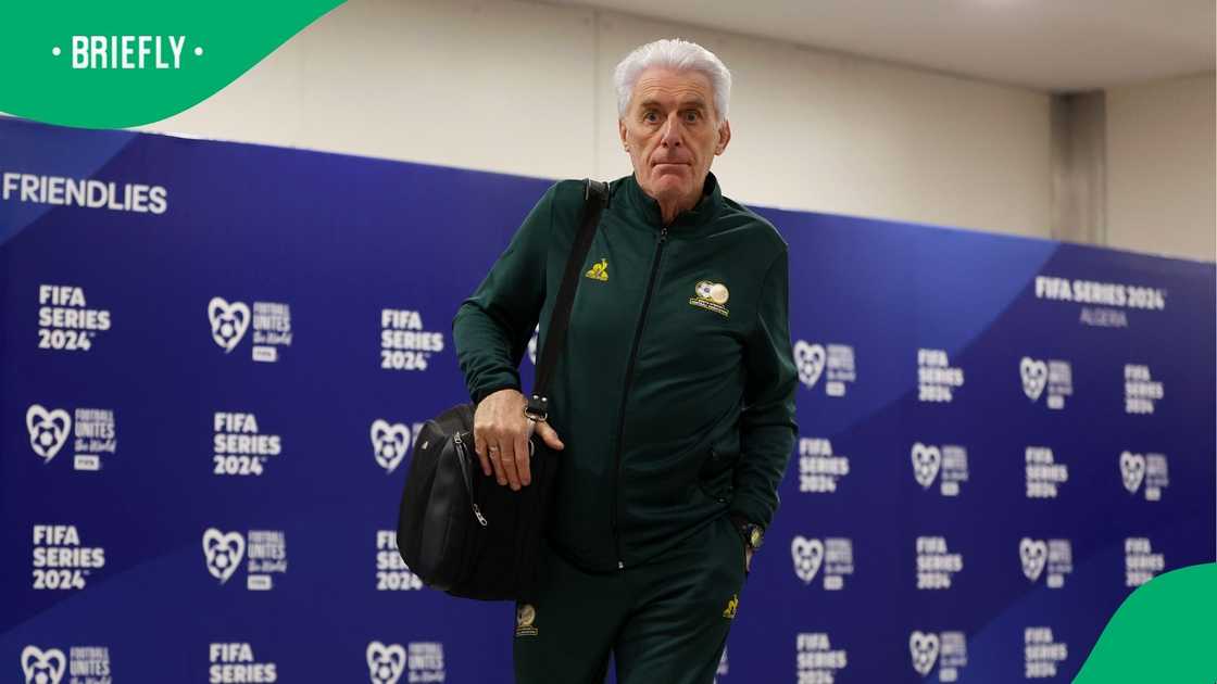 Bafana Bafana coach Hugo Broos is upset with Orlando Pirates. Bafana Bafana coach Hugo Broos is upset with Orlando Pirates.