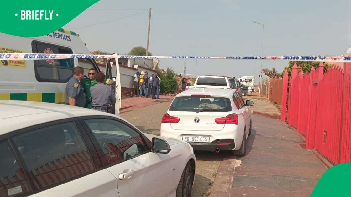 The scene of the hostage drama in Mamelodi East