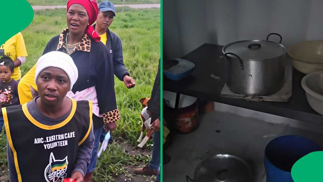 A heated argument broke out as a landowner confronted ANC-branded volunteers on private property