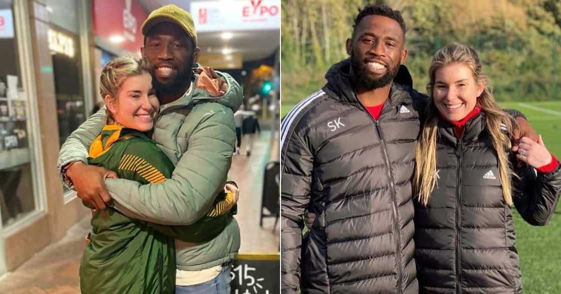 Siya Kolisi and Rachel Kolisi