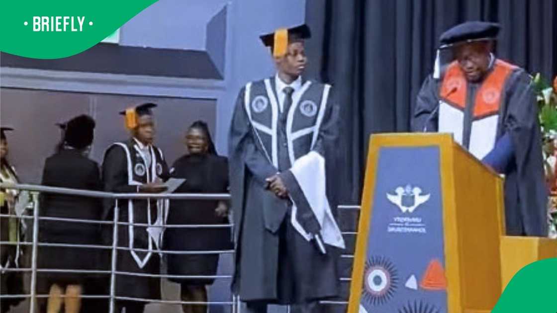 University of Johannesburg student's girlfriend cheers loudly