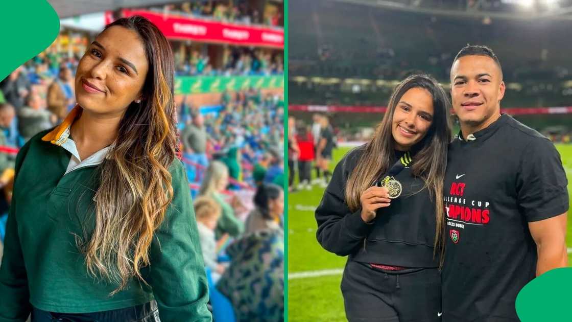 Cheslin Kolbe's wife opens up about giving up chartered accountant career to support hubby’s dream.