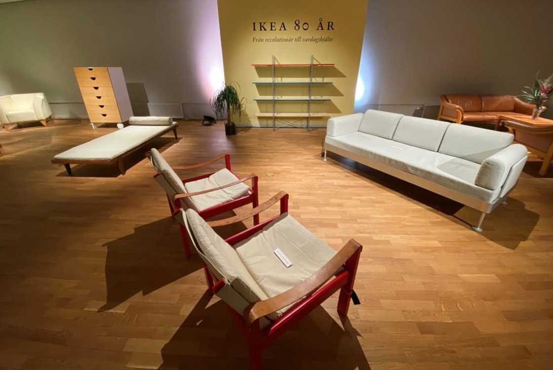 The pieces, which date from the 1950s to the 1990s, are all marked with the stamp of the famous Swedish brand known around the world for its DIY furniture The pieces, which date from the 1950s to the 1990s, are all marked with the stamp of the famous Swedish brand known around the world for its DIY furniture