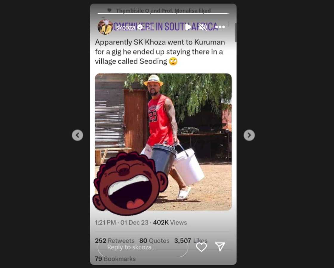 SK Khoza responds to the tweet shared about him. SK Khoza responds to the tweet shared about him.