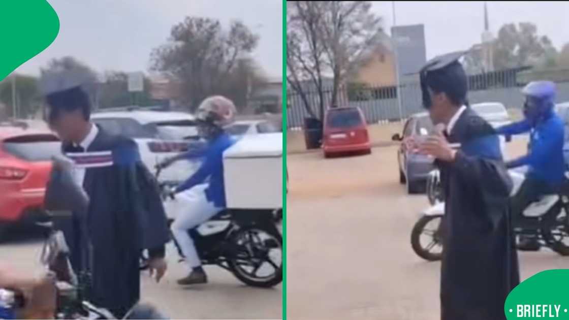 A heartwarming celebration of a deliveryman’s graduation resonated with South Africans, spreading positivity across social media A heartwarming celebration of a deliveryman’s graduation resonated with South Africans, spreading positivity across social media