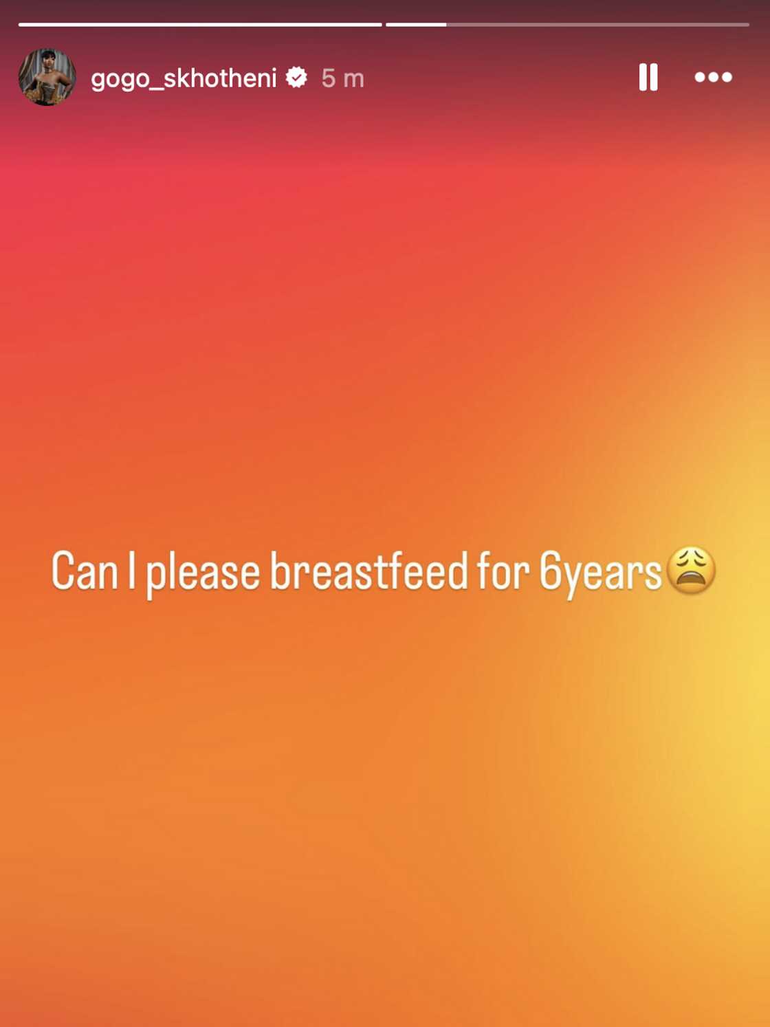 Gogo Skhotheni hinted at being pregnant Gogo Skhotheni hinted at being pregnant