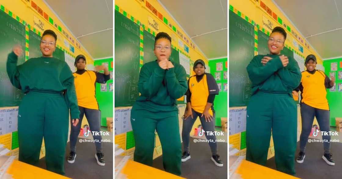 Two school teachers jumped on the 'Yey' dance challenge Two school teachers jumped on the 'Yey' dance challenge