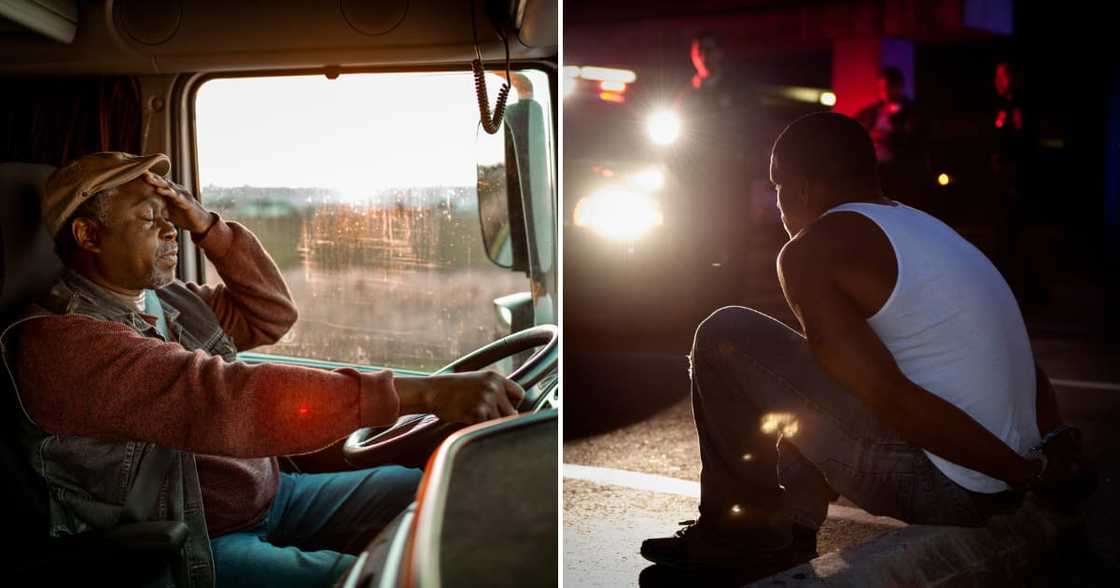 The truck driver who caused the destructive M41 crash has handed himself over to police The truck driver who caused the destructive M41 crash has handed himself over to police