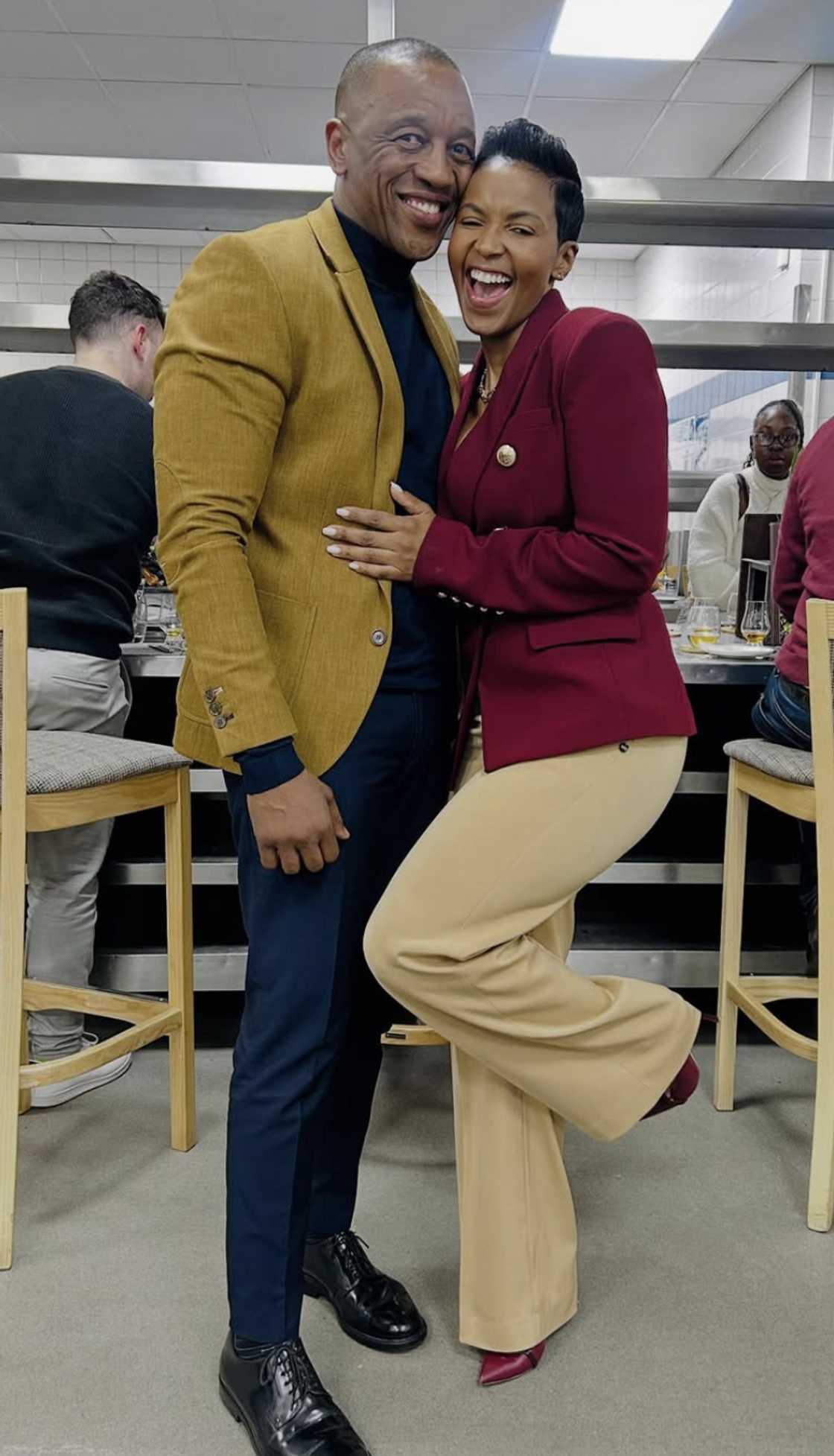 Fans showed love to Slee Ndlovu and Archie Masebe Fans showed love to Slee Ndlovu and Archie Masebe