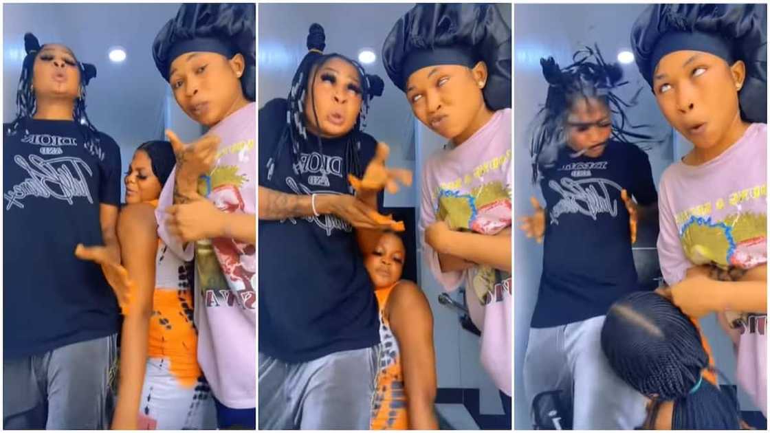 Nigerians found three ladies dancing funny. Nigerians found three ladies dancing funny.