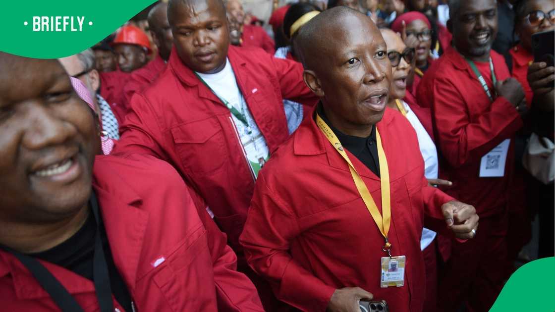 EFF members disrupted proceedings and were removed from the sitting EFF members disrupted proceedings and were removed from the sitting