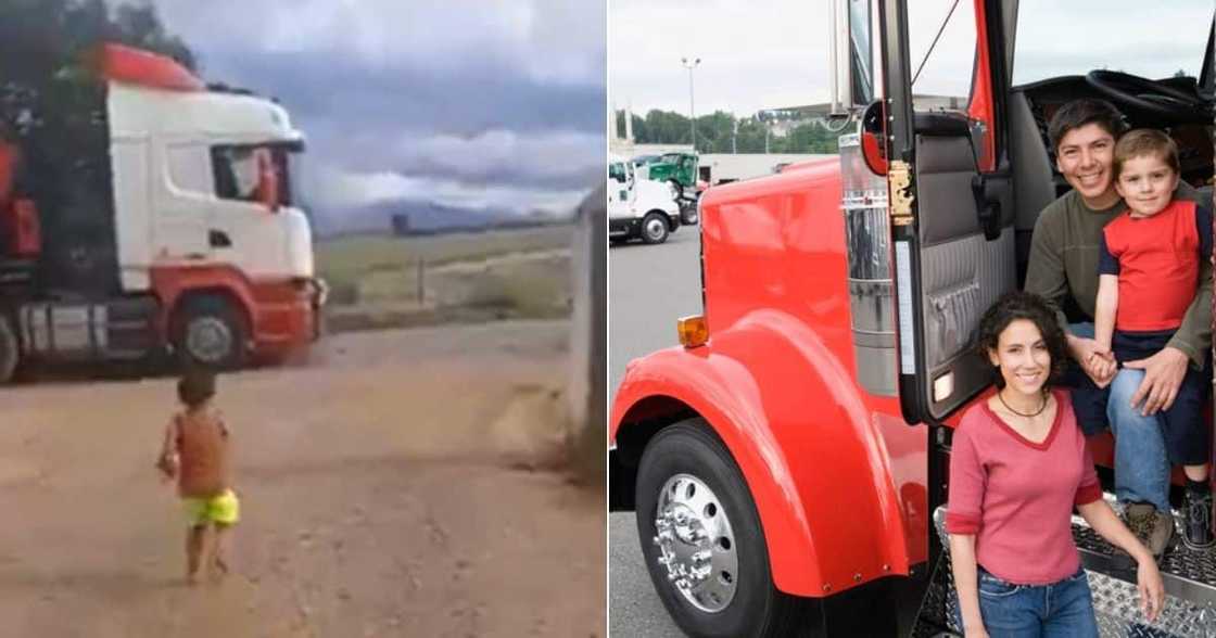 trucker dad, home, viral video, children, love, family, SA, peeps, mother trucker dad, home, viral video, children, love, family, SA, peeps, mother