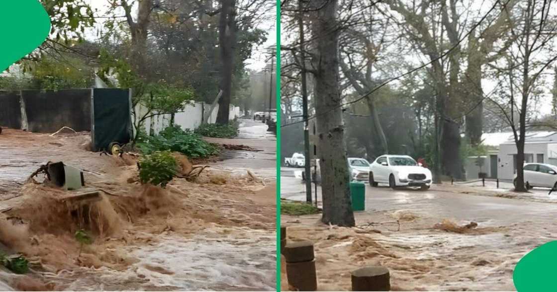 Canon River in Newlands burst its banks. Canon River in Newlands burst its banks.