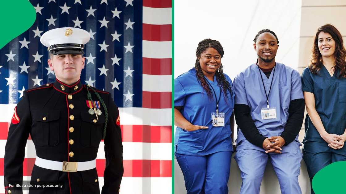 The US military allows potential recruits to explore high-demand roles across healthcare, engineering, and intelligence