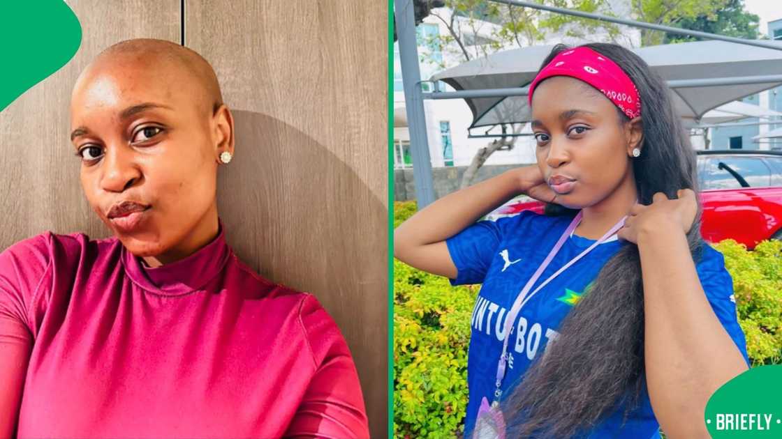 The month-to-month hair growth journey saw her hair growing on her face, too The month-to-month hair growth journey saw her hair growing on her face, too