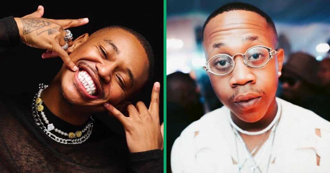 Amapiano personalities Masterpiece YVK and Young Stunna were spotted getting cosy in weird video. Amapiano personalities Masterpiece YVK and Young Stunna were spotted getting cosy in weird video.