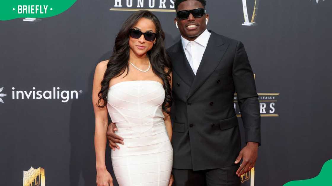 Keeta Vaccaro and Tyreek Hill at the 13th Annual NFL Honors at Resorts World Theatre in 2024