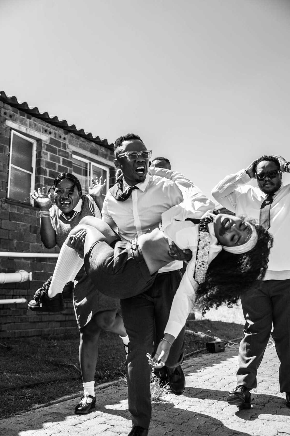 DJ Tira, Makhadzi and Heavy K on the sent of the 'Inkululeko' music video. DJ Tira, Makhadzi and Heavy K on the sent of the 'Inkululeko' music video.