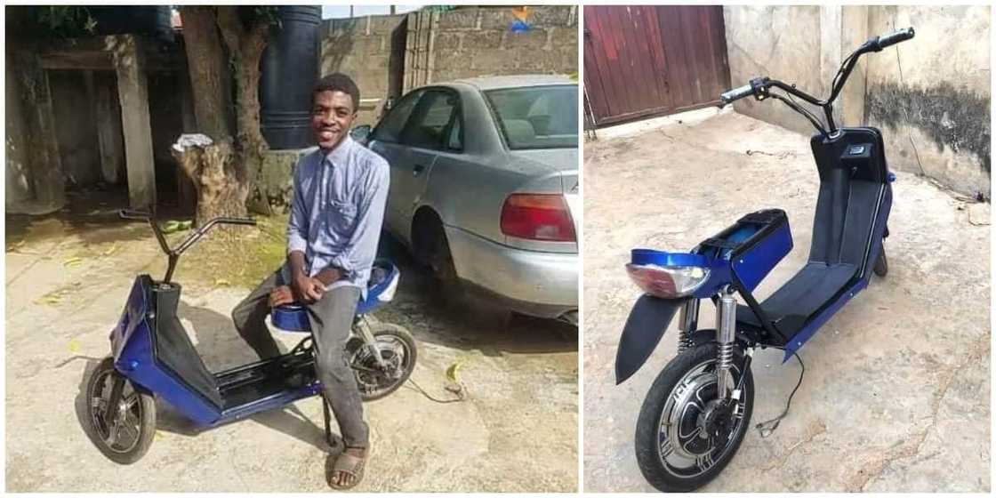 Katsina University graduate builds bike that runs on electricity