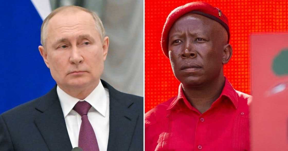 Economic Freedom Fighters, Julius Malema, EFF, Russia, Vladimir Putin, RT, Sputnik News, ban, European Union, EU