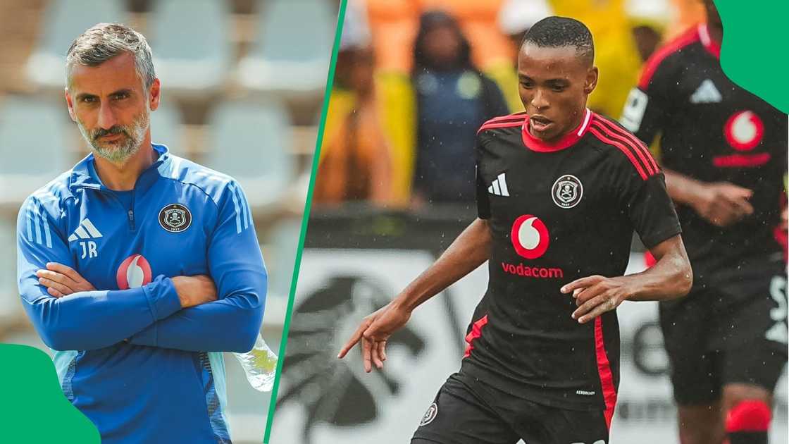 Jose Riveiro engineered a victory over Mamelodi Sundowns after goals from Relebohile Mofokeng. Jose Riveiro engineered a victory over Mamelodi Sundowns after goals from Relebohile Mofokeng.