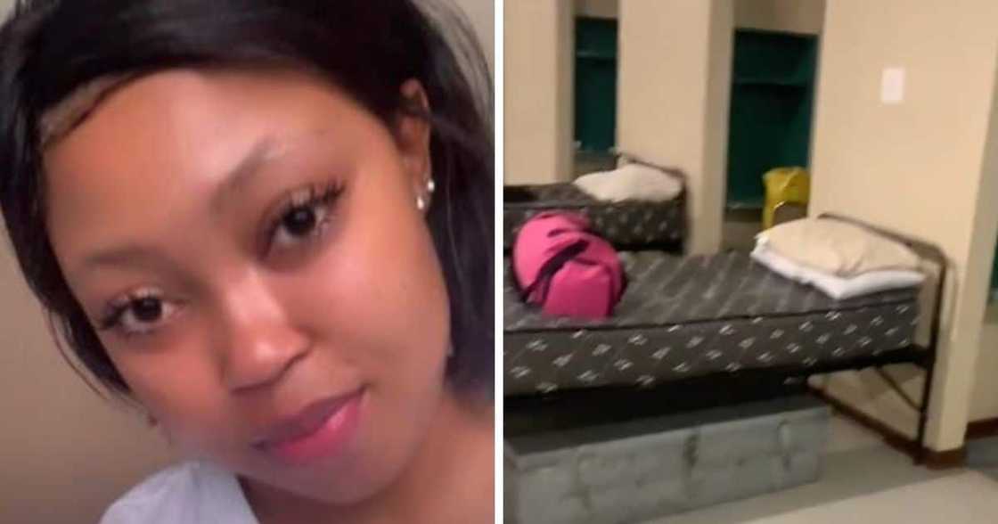 Woman showcases the police training camp. Woman showcases the police training camp.