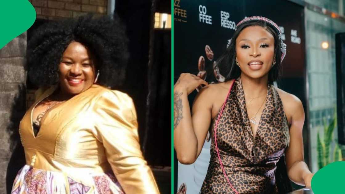 DJ Zinhle pays tribute to Winnie Khumalo at funeral in video DJ Zinhle pays tribute to Winnie Khumalo at funeral in video