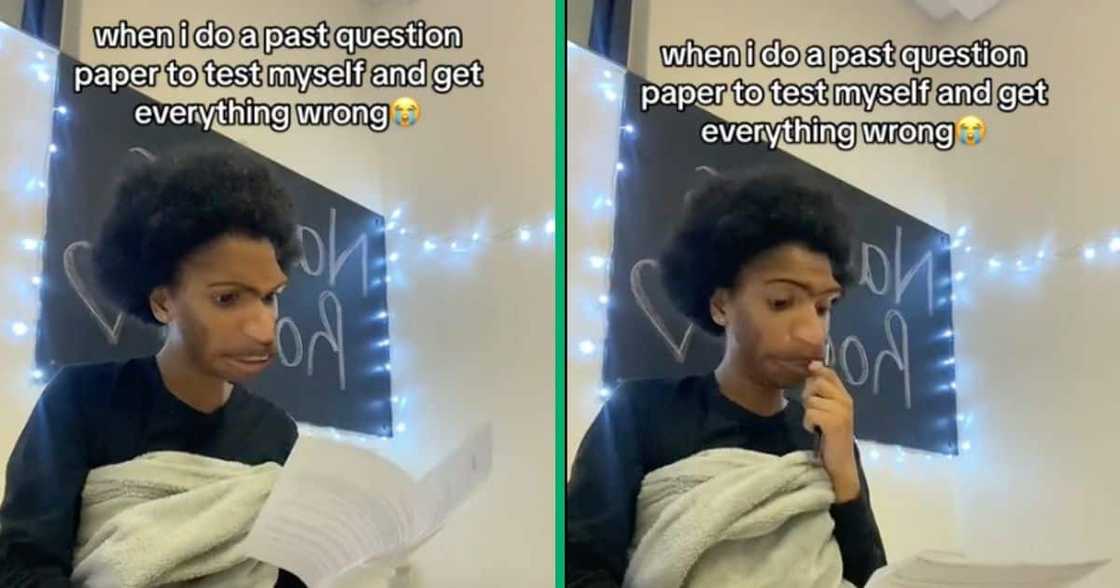 The student failed a past exam The student failed a past exam