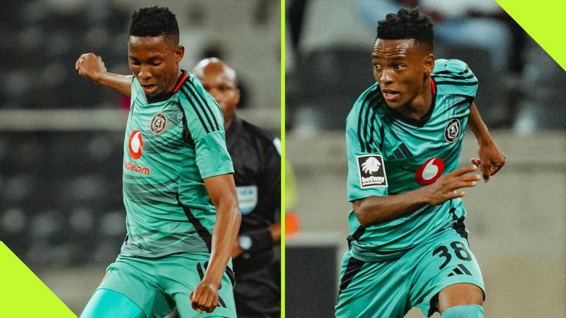 Thalente Mbatha and Relebohile Mofokeng both scored for Orlando Pirates against TS Galaxy. Thalente Mbatha and Relebohile Mofokeng both scored for Orlando Pirates against TS Galaxy.