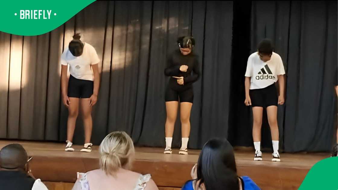 High school learners entertained online users with their dancing.