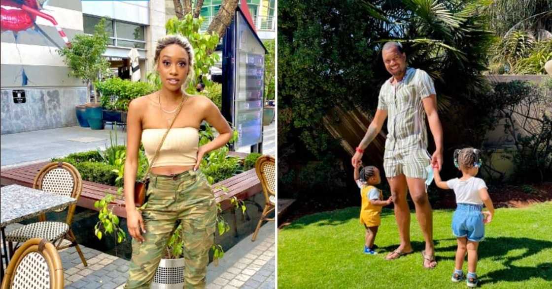 Itumeleng Khune and his kids. Itumeleng Khune and his kids.