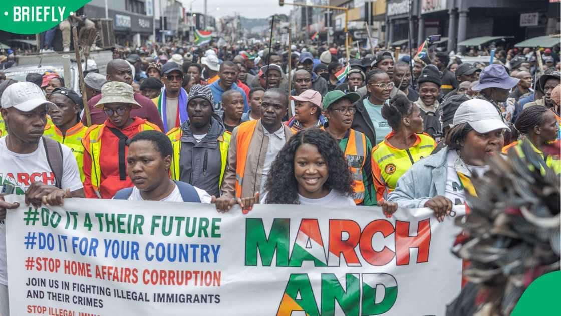 Protests were held across the country against undocumented foreigners