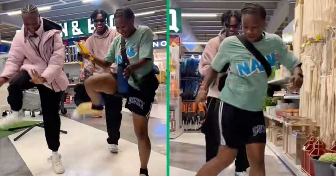 A young woman nailed her the amapiano dance routine. A young woman nailed her the amapiano dance routine.