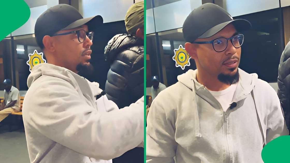 A viral video shows a man confronting SAPS officers in Kempton Park over growing fears of a serial killer A viral video shows a man confronting SAPS officers in Kempton Park over growing fears of a serial killer