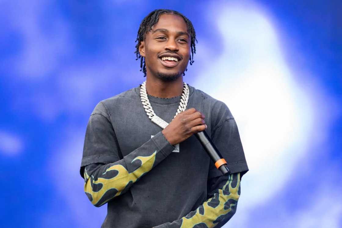 Lil Tjay at Richfield Avenue on 27 August 2023 in Reading, England. Lil Tjay at Richfield Avenue on 27 August 2023 in Reading, England.