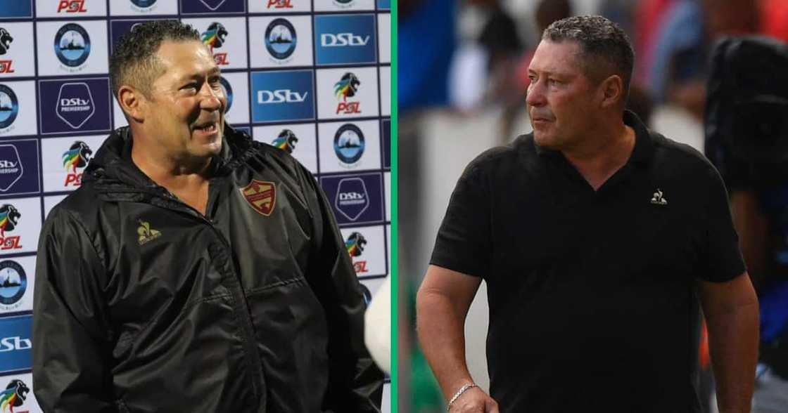 Stellenbosch FC coach Steve Barker is a target for Sekhukhune United.