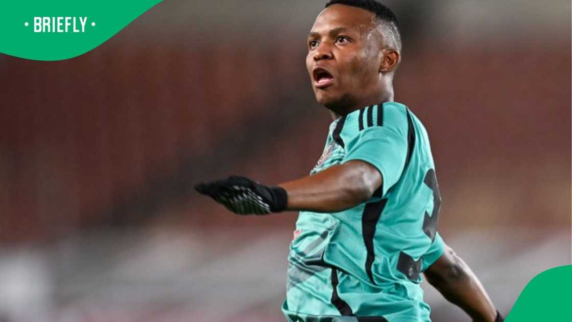 Mohau Nkota in action during Orlando Pirates' win over SuperSport United in the Betway Premiership. Mohau Nkota in action during Orlando Pirates' win over SuperSport United in the Betway Premiership.