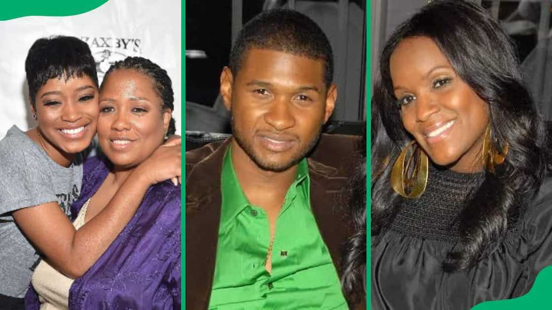Keke Palmer (L) and her mother in 2015 Usher (C) in 2007. Tameka Foster (R) in 2007 Keke Palmer (L) and her mother in 2015 Usher (C) in 2007. Tameka Foster (R) in 2007